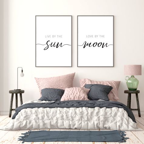 Womens Bedroom, New Home Presents, Bedroom Decor For Couples, Zen Wall Art, Above Bed Decor, Flower Poster, Over The Bed, Inhale Exhale, Gallery Wall Prints