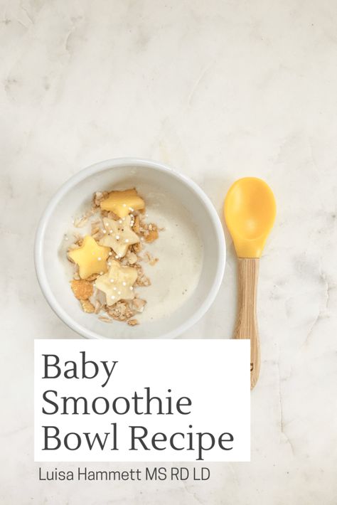 Baby Smoothie, Baby Smoothies, Smoothie Bowl Ingredients, Strawberry Smoothie Bowl, Toddler Smoothies, Oatmeal Bowl, Banana Smoothie Bowl, Breakfast Smoothie Bowl, Baby & Toddler Food