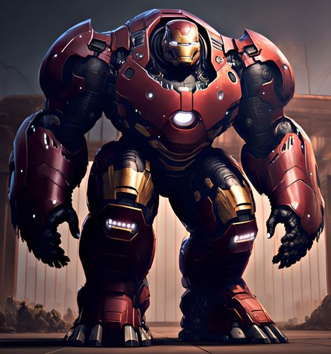 #aiart #Artwork #artedigital #AIArtwork #conceptart #MarvelCharacters #marvel Scifi Armor, Hulkbuster Armor, Armored Suit, Iron Man All Armors, Hulk Buster, Iron Man Pictures, Iron Man Hulkbuster, Iron Man Hd Wallpaper, Best Armor