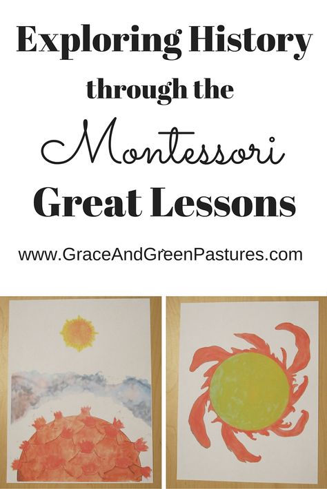 The Five Great Lessons in Montessori are a unique addition to the elementary years which span from ages 6 to 12. They are the foundatio... Montessori Great Lessons, Lower Elementary Montessori, Montessori History, Montessori Elementary Classroom, Elementary Montessori, Elementary History, Montessori Teaching, Montessori Geography, Montessori Printables