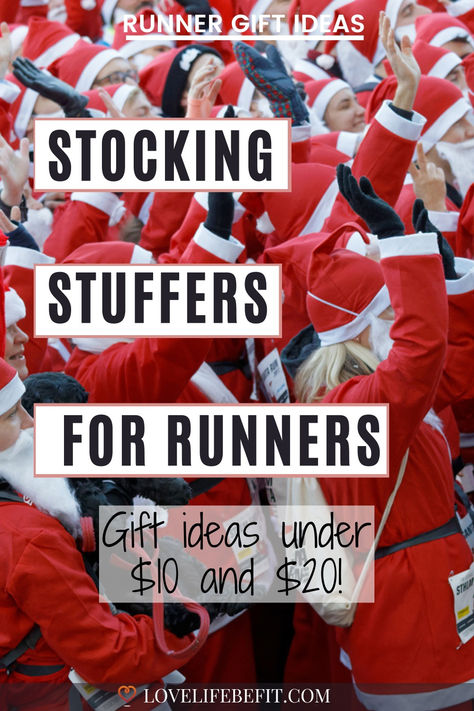 Stocking stuffers for runners under $20 and even under $10! Gifts for runners ideas for women and men. Find gifts for runners ideas friends and loved ones. Runners Gift Basket, Inexpensive Gifts For Men, Runner Christmas Gifts, Gifts For Marathon Runners, Valentines Day Baskets, Gift Ideas For Friends, Ideas For Friends, Gift Baskets For Women, Running Gifts