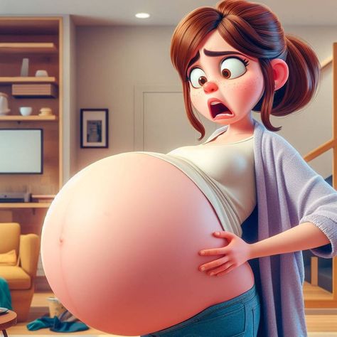 Massive Pregnant Belly, Pregnant Belly Huge, Pregnant Cartoon, Big Pregnant, Sfm Fnaf, Mary Pictures, Short Stack, Korea Girl, Pretty Pregnant