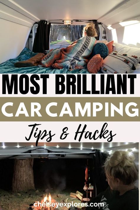 Packing Car For Camping, Car Camping For Two, Camp In Your Car, Camping Out Of Your Car, Car Camping Essentials List, Camping In Your Suv, Car Camping Family, Car Camping Storage Ideas, Car Camping Packing List