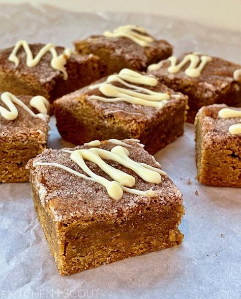 Molasses Baking Recipes, Ginger Molasses Bars, Ginger Molasses Cookie Bars, Ginger Snap Bars, Baking With Molasses, Molasses Dessert Recipes, Gingerbread Blondies Recipe, Healthy Molasses Recipes, Recipes Using Molasses