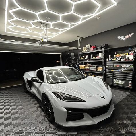 ✨Brighten up your dim garage with Our Premium Hexagon Lighting system！✨ #SpaceTransformation #Garage #GarageLighting #showroom #garagebuilt #HexagonLighting #dreamgarage #hexagonlights #garagegym #HomeImprovement #GarageUpgrade #GarageLight #garageideas #hexagonlight #luxurygarage Hexagon Lighting, Luxury Garage, Garage Lighting, Garage Gym, Dream Garage, Lighting System, Showroom, Garage, Home Improvement