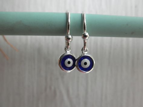 Amulet Charm, Unique Handcrafted Jewelry, Evil Eyes, Evil Eye Earrings, Blue Evil Eye, Eye Earrings, Evil Eye Charm, Hamsa Hand, Delicate Earrings