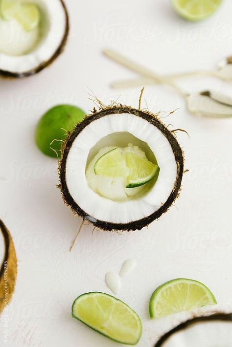 Coconut Photography, Norris Nuts Pfp, Overhead Photography, Jamaican Restaurant, Frozen Frozen, Coconut Slice, Product Photoshoot, Coconut Candle, Fresh Coconut