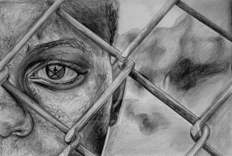 Poverty Drawing Ideas, Poverty Drawing, Lock Drawing, Refugees Art, Prison Drawings, Prison Art, Gcse Art Sketchbook, Simple Drawings, A Level Art Sketchbook