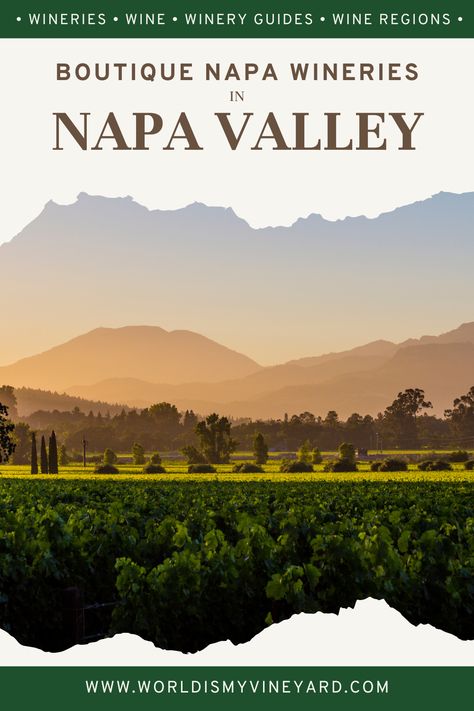 Napa Valley is one of the most beautiful California wine country areas. Visit boutique Napa wineries in Napa Valley if you want to taste wine straight from a barrel or chat directly with the winemaker. Best Napa Valley Wineries, Yountville Wineries, Things To Do In Napa, Healdsburg Wineries, Napa Valley Map, Napa Vineyards, Cabernet Sauvignon Wine, Stags Leap Winery Napa Valley, Beringer Winery Napa Valley