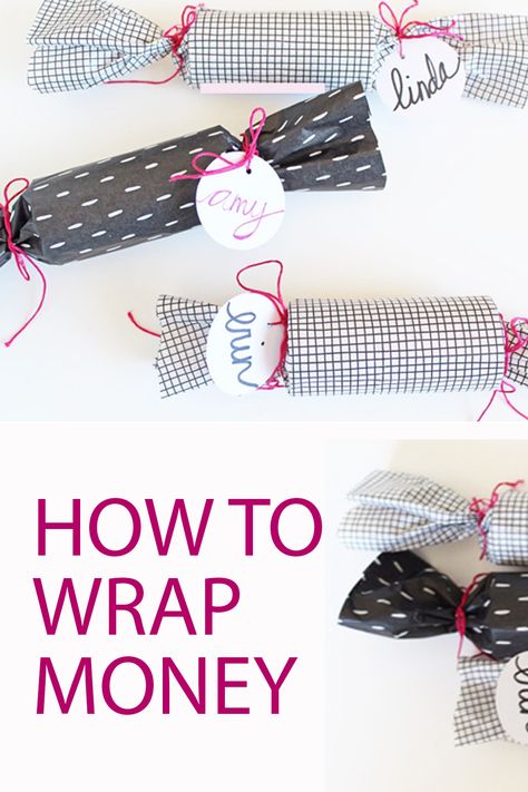 Use those extra toilet paper rolls to wrap money or wrap gift cards! Money Roll Gift Ideas, Gift Wrap Money, Toilet Paper Roll Money Gift, Fun Ways To Wrap Cash For Christmas, Funny Way To Wrap Present, Money Toilet Paper Roll, Wrapping Cash Gifts Fun, How To Wrap Money As A Gift, Wrapping Toilet Paper Roll