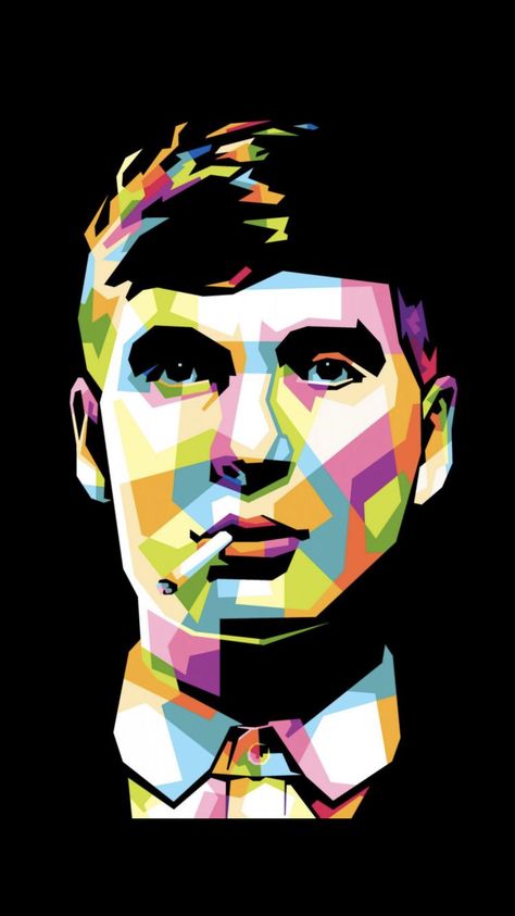 Murphy Cillian, Football Portraits, Wpap Art, Lash Paradise, Sketches Of Love, Tommy Shelby, Pop Art Portraits, Low Poly Art, Pop Art Posters