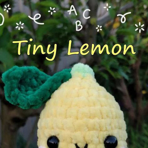 Yellow Crochet Patterns, Crochet Lemon Pattern Free, Quick Crochet Plushies, Crochet Lemon Pattern, Crochet Lemons, Lemon Crochet Pattern, Lemon Crochet, Summer Crochet Patterns Free, Crochet Lemon