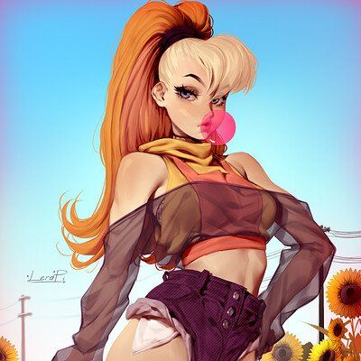 ArtStation - Lera Pi Lola Bunny Human, Lola Bunny Art, Lola Bunny, Game Movie, Random Character, Eyes Drawing, Cat Woman, Bunny Art, Simple Girl