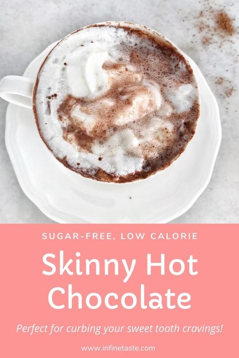 Ww Hot Chocolate Weight Watcher Recipes, Low Calorie Hot Chocolate Recipe, Low Sugar Hot Chocolate, Sugar Free Hot Chocolate, Breakfast Videos, Hot Cocoa Mix Recipe, Hot Chocolate Mix Recipe, Healthy Hot Chocolate, Classic Hot Chocolate