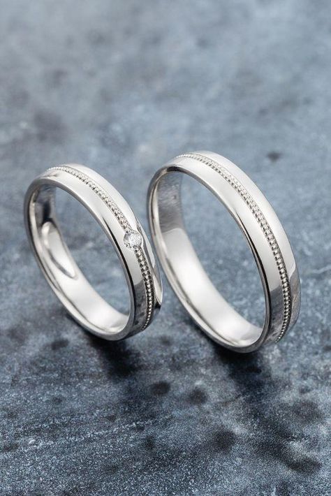 Declare your love for each other. Select from our exclusive collection of platinum rings for couples. Male and Female rings designed to last an eternity. Couples Wedding Rings Set, Camo Wedding Rings, Milgrain Wedding Ring, London Cheap, Gold Wedding Bands, Rings Sets, Cheap Wedding Rings, Wedding Ring Diamond Band, Milgrain Ring