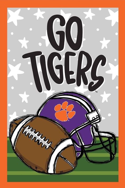 Clemson Wallpaper, Clemson Tigers Wallpaper, Spirit Posters, School Spirit Posters, Boy Crafts, Clemson Tiger Paw, Clemson Tigers Football, Clemson Fans, Tiger Roaring