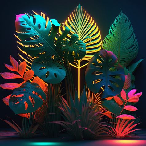 Neon on Behance Hand Christmas Tree, Summer Window Display, Beach Wall Murals, Fire And Desire, Neon Jungle, Wall Street Art, Modern Graphic Art, Glitch Wallpaper, Mc Escher