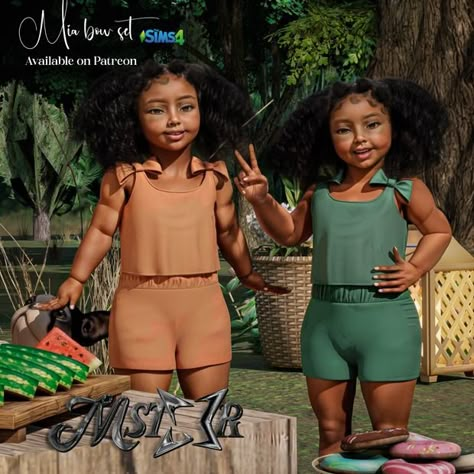 mia toddler set available for early acccess 8/2/2024 | Patreon Twin Cc Sims 4, Sims 4 Infant Headband Cc, Sims4cc Infant Clothes, Sims4 Cc Clothing Female Black, Sims 4 Sleeping Bag Cc, Sims 4 Kids And Toddlers Cc, Sims 4 Infant Cc Urban, Sims 4 Cc Urban Infant Clothes, Toddler Clothes Sims 4 Cc Patreon