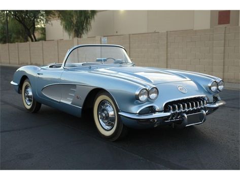 Blue 1958 Chevrolet Corvette for sale located in Phoenix, Arizona - $79,950 (ClassicCars.com ID CC-1042693). Cars Jeep Mercedes Benz, 58 Corvette, Mercedes Benz G Wagon, Benz G Wagon, Jeep Mercedes, 1958 Corvette, Old Corvette, Cars Jeep, Corvette For Sale