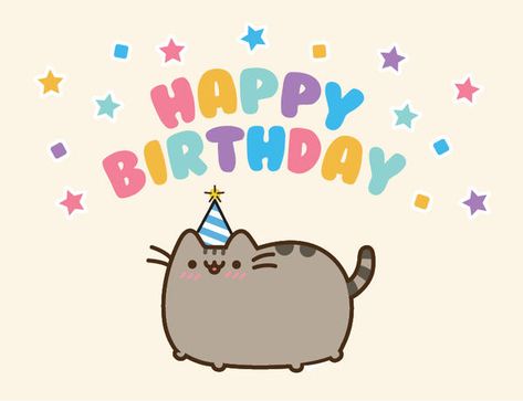 Pusheen Birthday Card by beccyboo-412 Pusheen Happy Birthday, Pusheen Birthday, Happy Birthday Cat, Birthday Doodle, Pusheen Cute, Anniversaire Diy, Happy Birthday Card Funny, Geeky Humor, Carte Halloween