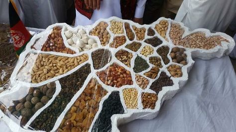 How cool is this?? #afghanistan #map #dryfruit Ancient Afghanistan, Afghan Aesthetic, Afghanistan Landscape, Afghanistan Map, Afghanistan Food, Afghan Flag, Afghanistan Photography, Afghan Food, Afghanistan Culture