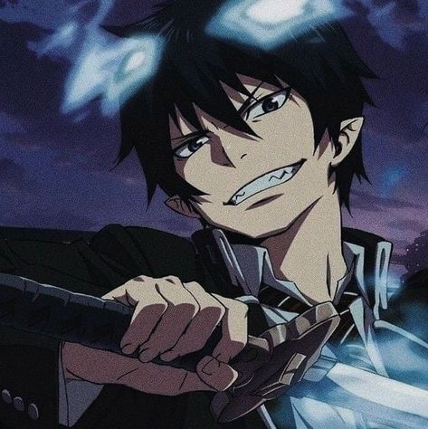 Blue Exorcist Rin, Anime Picture Hd, Blue Exorcist Anime, Exorcist Anime, Rin Okumura, Ao No Exorcist, Anime Pixel Art, Blue Exorcist, Handsome Anime Guys