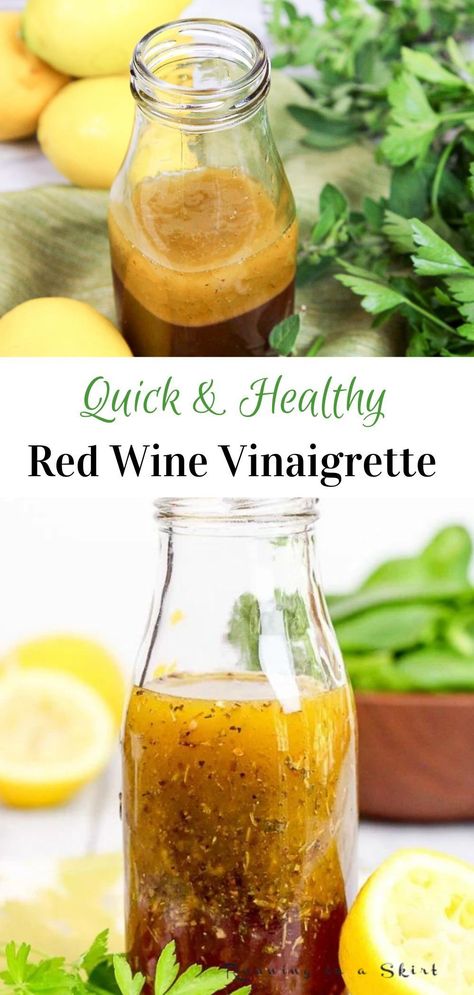 Red Wine Vinaigrette Dressing Recipe, Vinegrette Salad Dressing, Vinegrette Recipe, Red Wine Vinegar Salad Dressing, Healthy Greek Salad Dressing, Red Wine Vinaigrette Dressing, Red Wine Vinegar Recipes, Homemade Red Wine, Healthy Vinaigrette