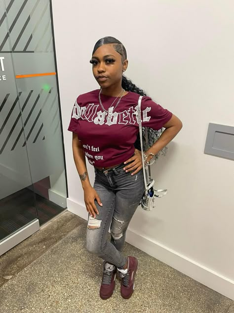 Burgandy Outfits For Black Women, Dunk On Mars Jordan 5 Outfit, Burgundy Jordan 5s Outfit, Burgundy 5s Outfit Women, Burgundy Jordan 5s Outfit Women, Navy Blue 5s Outfit, Jordan 5 Burgundy Outfit, Burgundy 5s Outfit, Cherry 12s Outfit