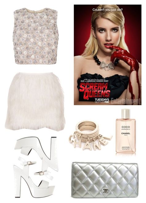 "Chanel Oberlin Style" by jepple15 ❤ liked on Polyvore featuring SPURR and Chanel Chanel Oberlin Outfit, 90 Chanel, Crop Tops Pink, Scream Queens Fashion, Brittany Miller, Chanel Oberlin, White Platform Shoes, Queen Outfit, Fashion Queen