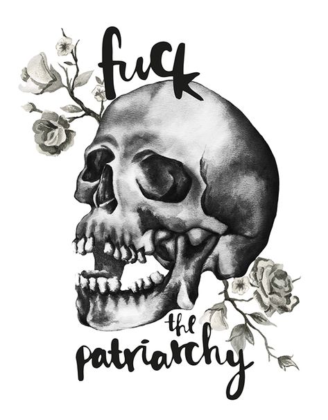 Smash The Patriarchy on Behance Patriarchy Tattoo, Skull Paintings, Feminist Tattoo, I Love Drawing, The Patriarchy, Skull Painting, Smash The Patriarchy, Love Drawing, The Skull