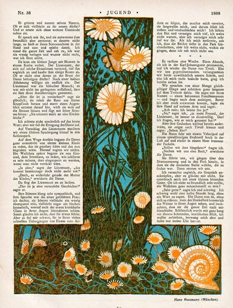 ArtNouveauDeco on Twitter: "So beautiful how these pages were decorated in the past. German art (nouveau) magazine "Jugend" from 1898. https://t.co/yB0AIffDvT" / Twitter Art Nouveau Magazine, Art Deco Borders, Illustrated Manuscript, Art Nouveau Illustration, English Art, Art Magazine, German Art, Sunflower Decor, Book Layout