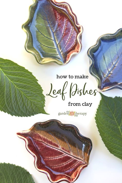 Stunning Clay Leaf Dishes that are Easy to DIY - Garden Therapy Clay Leaf, Homemade Clay, Diy Air Dry Clay, Air Dry Clay Projects, Clay Diy Projects, Pottery Handbuilding, Clay Crafts Air Dry, How To Make Clay, Leaf Bowls