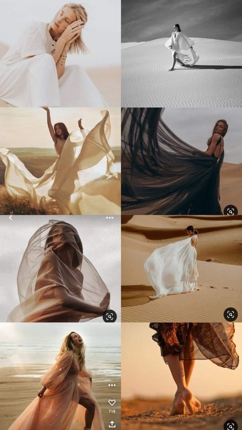 Dubai Sand Dunes Photoshoot, Desert Model Photoshoot, Desert Shoot Ideas, White Sheet Photography, Desert Dress Photoshoot, Desert Photoshoot Poses, Desert Editorial Photoshoot, Beach Dunes Photoshoot, Sand Dunes Photoshoot Models