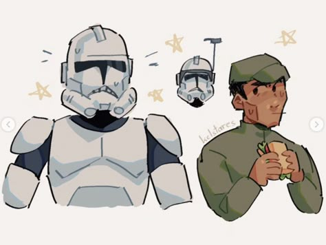 Kelstares on Instagram Clone Wars Oc, Clone Trooper Fanart, Clone Trooper Art, Darth Sidious, Clone Wars Art, Assassins Creed Art, Star Wars Watch, Clone Troopers, Space Battles