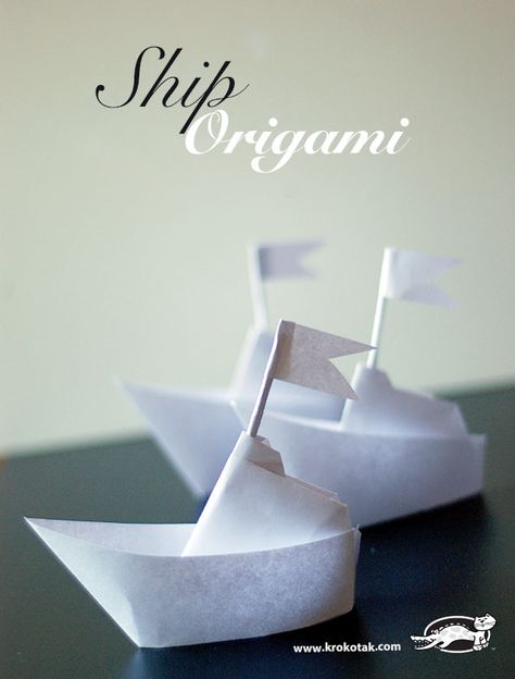 Origami Ship Deco Theme Marin, Origami Ship, Origami Car, Origami Bowl, Origami Shapes, Origami Bookmarks, Origami Star Box, Origami Boat, Origami For Beginners