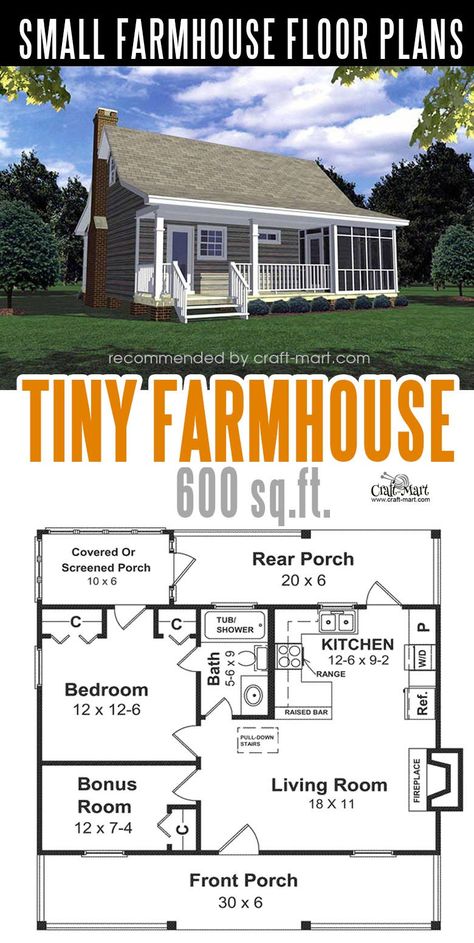 Designing and building a small farmhouse can be a lot of fun! Look at the best small farmhouse plans that can fit almost any tight budget. Learn how you can design the best modern farmhouse and decorate it as a pro! #tinyhouse #farmhouse Small Farmhouse Floor Plans, Building A Farmhouse, Small Modern Farmhouse Plans, Small Farmhouse Plans, Tiny Farmhouse, Farmhouse Floor Plans, Plans Architecture, Small House Floor Plans, Tiny House Floor Plans