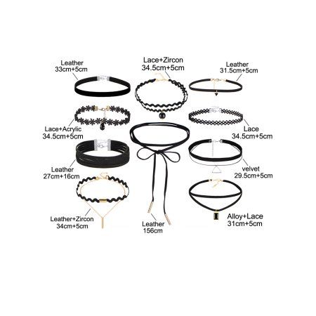 10Pcs Women' s Choker Set Black Velvet Punk Choker Necklace for Girls Tattoo Lace Choker Collar Pendant Necklace Collares Aesthetic, Black Lace Necklace, Victorian Gothic Jewelry, Gothic Choker Necklace, Black Velvet Choker Necklace, Pakistani Earrings, Necklace Tattoo, Lace Choker Necklace, Velvet Choker Necklaces