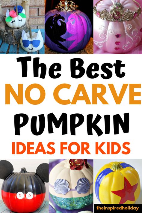 No Carve Pumpkin Ideas, Halloween Pumpkin Painting Ideas, Melted Crayon Crafts, Halloween Pumpkin Painting, No Carve Pumpkin, Pumpkin Carving Tools, Unicorn Pumpkin, Crayon Crafts, Easy Pumpkin Carving