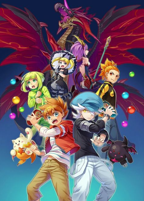 Puzzle And Dragons, Dragon Mobile, Puzzles And Dragons, Word Puzzle Games, Dragon Series, Anime Recommendations, 80s Cartoons, Fantasy Character Design, Manga Anime