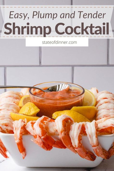 Best Shrimp Cocktail, Best Shrimp Cocktail Recipe, Easy Shrimp Cocktail, Cooking Raw Shrimp, Shrimp Cocktail Recipe, Poached Shrimp, Shrimp Cocktail Sauce, Cocktail Shrimp Recipes, Coctails Recipes