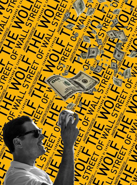 Wolf Of The Wall Street, The Wolf Of Wallstreet, Wall Street Movie, Cool Movie Posters, Street Poster, Wall Street Art, The Wolf Of Wall Street, Film Posters Art, Movie Wall Art