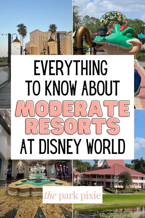 Discover the best Disney World moderate resorts for your next vacation, including which resorts have the best amenities, dining, and beyond. #wdw #disneyworld Disney Deluxe Resorts, Coronado Springs Resort, Key West Resorts, Polynesian Village Resort, Disney Boardwalk, Disney World Hotels, Disney Vacation Club, Visit Florida, Disney Resorts