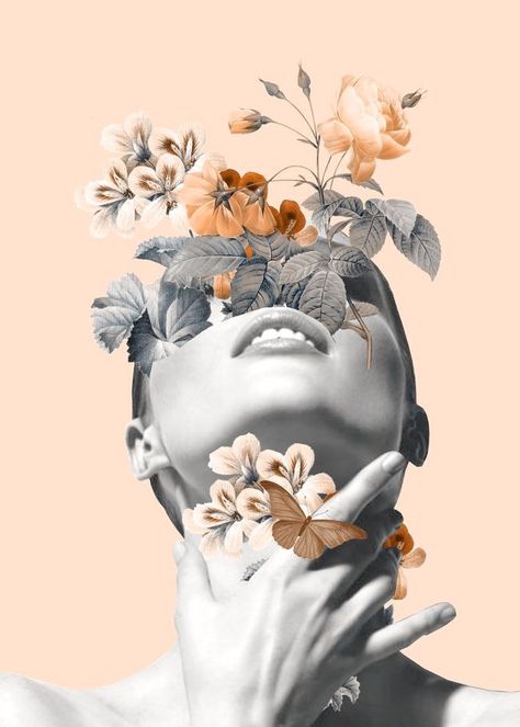 Head With Flowers, Inner Beauty, Flowers, Hair, Beauty