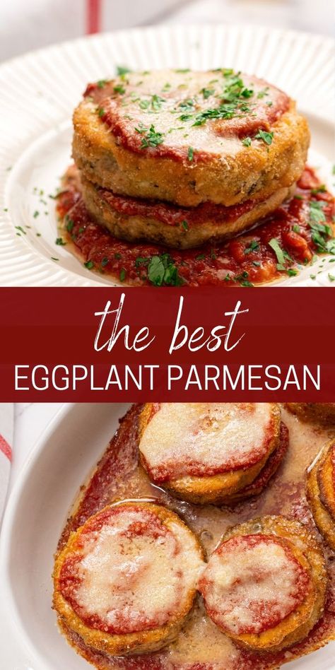 Gluten Free Eggplant Parmesan, Fried Eggplant Recipes, Eggplant Recipes Healthy, Baked Eggplant Parmesan, Eggplant Parmesan Baked, Eggplant Parm, Eggplant Dishes, Baked Eggplant, Lean And Green Meals