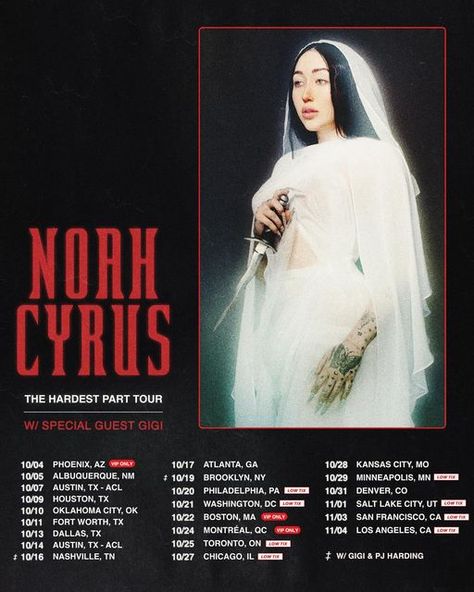 Noah Cyrus on Instagram: "really happy to announce Gigi and my best bro PJ are joining me on my US tour 🥺 three new Texas dates just announced and on sale this Friday at 10am local – Houston, Fort Worth, and Dallas ❤️‍🔥 VIP and GA tickets are going quickly in other cities, so be sure to grab yours before they sell out 🥰🥰🥰 noahcyrus.com/tour" Tour Announcement, Kim And Kylie, Noah Cyrus, Kyle Jenner, Social Campaign, Drawings Photography, Teen Choice Awards, Daft Punk, Kylie Cosmetics