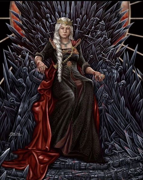 Costume Viking, The Iron Throne, Game Of Thrones Poster, Game Of Thrones Artwork, Game Of Thrones Dragons, A Dance With Dragons, George Rr Martin, Targaryen Art, Asoiaf Art