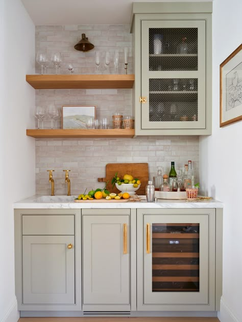 Mindy Gayer Design, Wet Bar Designs, Bar Nook, Home Bar Areas, Newport Coast, Built In Bar, Home Bar Designs, Mini Bars, Butlers Pantry