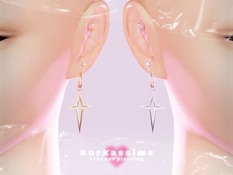 Sims 4 Cc Piercings Patreon Free, Sims 4piercing Cc, Sims4 Cc Earrings, Le Sserafim Lightstick Fanmade, Sims 4 Accessories Cc Piercings, Ts4 Cc Patreon Peircings, Ts4 Piercing Cc, Sims 4 Cc Piercings, Sims 4 Star Earrings