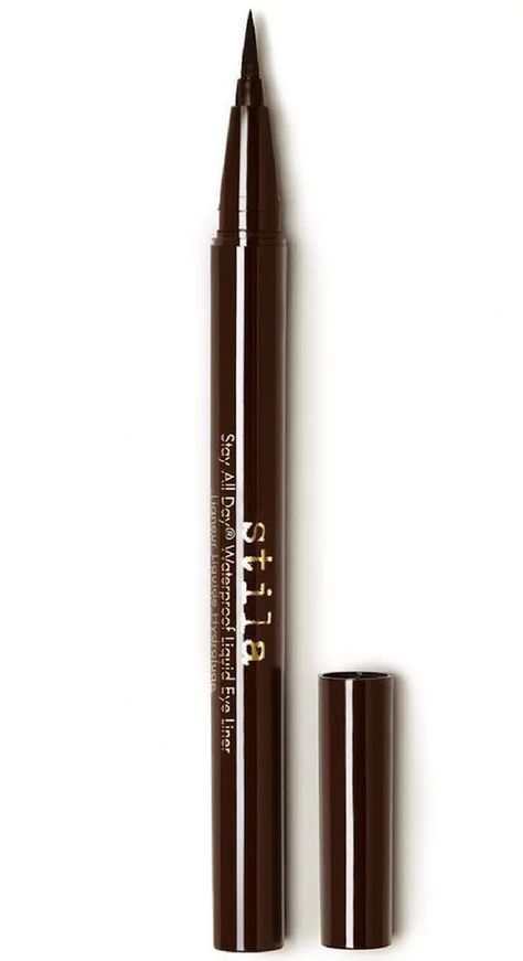 Stilla Makeup, Stila Eyeliner, Eyeliner Brown, Brown Liquid Eyeliner, Brown Eyeliner, Best Eyeliner, Liquid Liner, Waterproof Eyeliner, Liquid Eyeliner