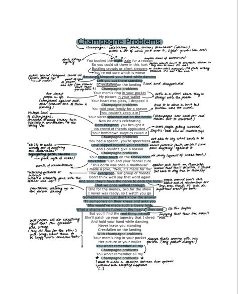 champagne problems from evermore🤎 Song Lyric Analysis, Taylor Swift Annotated Lyrics, Taylor Swift Lyric Analysis, Taylor Swift Lyrics Analysis, Taylor Swift Song Analysis, Champagne Problems Lyrics, Champagne Problems Taylor Swift, Lyric Analysis, Song Analysis